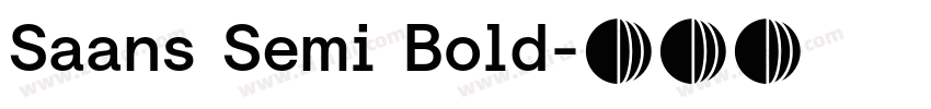 Saans Semi Bold字体转换